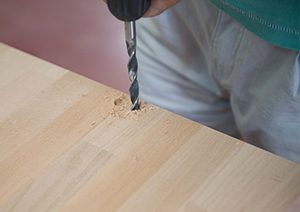 taladrar la madera